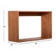 ΡΑΦΙΕΡΑ FB99830 3ΤΜΧ ΞΥΛΟ TEAK ΣΕ ΦΥΣΙΚΟ ΧΡΩΜΑ 60x20x38Υεκ