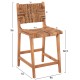 ΣΚΑΜΠΟ ΜΠΑΡ FB99842 ΞΥΛO TEAK ΣΕ ΦΥΣΙΚΟ-ΨΑΘΑ 46x55x96Υεκ.